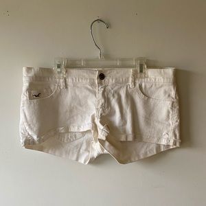 Hollister White Denim Shorts